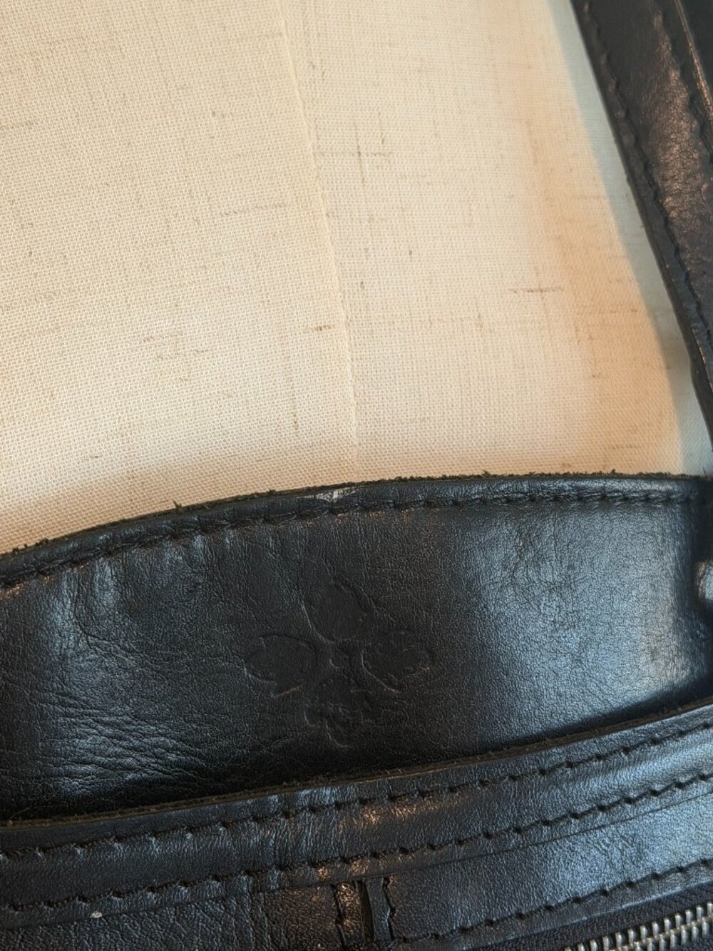 Patricia Nash Black Leather Poppy Satchel Heritage Collection - Picture 4 of 12